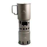 TOAKS Titanium 750ml Pot and Wood Stove Combo Set