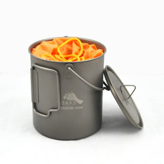 TOAKS Titanium 750ml Pot with Bail Handle and Wood Stove Combo Set