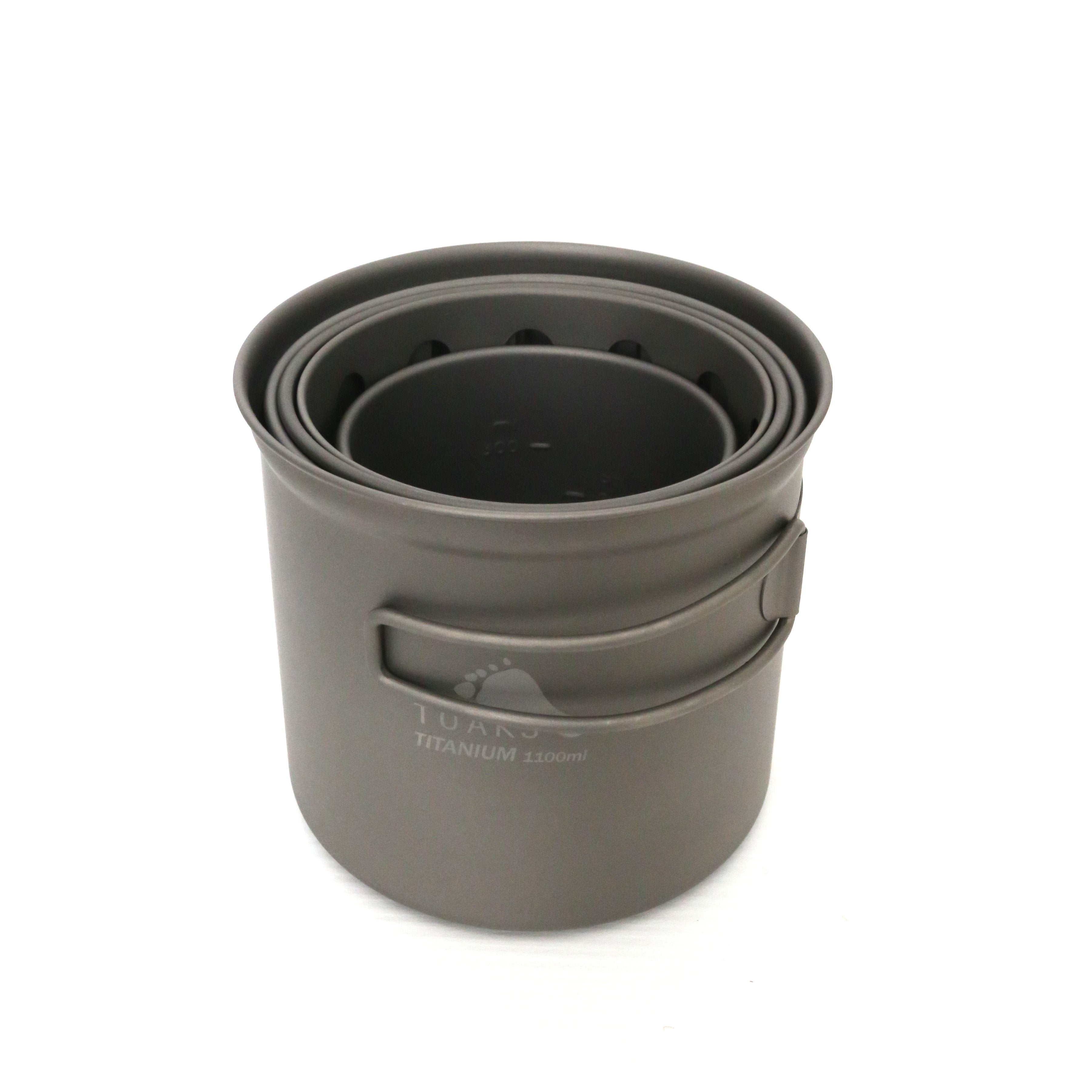 TOAKS Titanium 1100/450/Wood Stove Combo Set