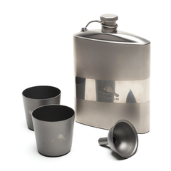 TOAKS Titanium Flat Flask Set