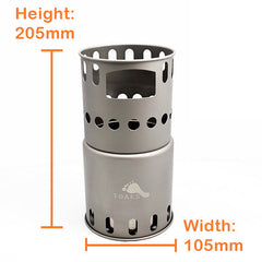 TOAKS Titanium Backpacking Wood Burning Stove